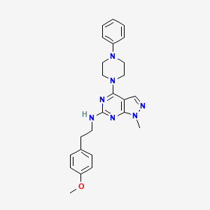 N-[2-(4-methoxyphenyl)ethyl]-1-methyl-4-(4-phenylpiperazin-1-yl)-1H-pyrazolo[3,4-d]pyrimidin-6-amine