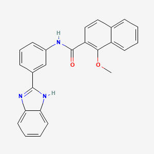 N-[3-(1H-benzimidazol-2-yl)phenyl]-1-methoxynaphthalene-2-carboxamide