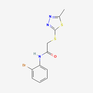 N-(2-bromophenyl)-2-[(5-methyl-1,3,4-thiadiazol-2-yl)sulfanyl]acetamide