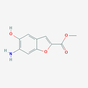 B124895 Methyl 6-amino-5-hydroxybenzofuran-2-carboxylate CAS No. 155587-71-6