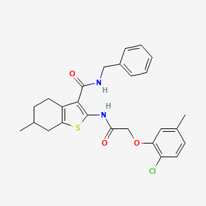 N-benzyl-2-{[(2-chloro-5-methylphenoxy)acetyl]amino}-6-methyl-4,5,6,7-tetrahydro-1-benzothiophene-3-carboxamide