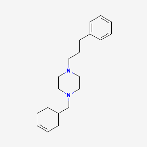 1-(Cyclohex-3-en-1-ylmethyl)-4-(3-phenylpropyl)piperazine