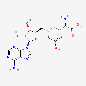 molecular formula C16H23N6O7S+ B1248952 Cx-SAM 