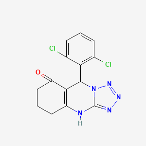 9-(2,6-dichlorophenyl)-5,6,7,9-tetrahydrotetrazolo[5,1-b]quinazolin-8(4H)-one