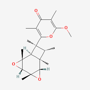 molecular formula C21H28O5 B1248954 Elysiapyrone A 