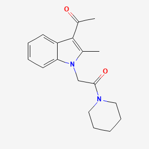 2-(3-Acetyl-2-methylindol-1-YL)-1-(piperidin-1-YL)ethanone