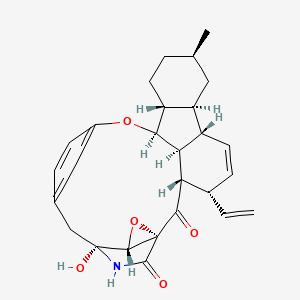 (1R,3S,4S,7S,8S,10R,13R,14S,21R,22R,28S)-4-ethenyl-21-hydroxy-10-methyl-15,23-dioxa-25-azaheptacyclo[19.2.2.216,19.13,7.01,22.08,13.014,28]octacosa-5,16(27),17,19(26)-tetraene-2,24-dione