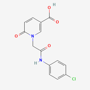 1-{2-[(4-Chlorophenyl)amino]-2-oxoethyl}-6-oxo-1,6-dihydropyridine-3-carboxylic acid