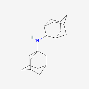 (3s,5s,7s)-N-[(1r,3r,5R,7R)-tricyclo[3.3.1.1~3,7~]dec-2-yl]tricyclo[3.3.1.1~3,7~]decan-1-amine