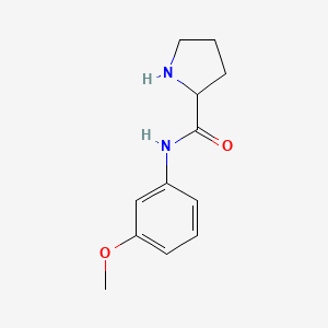 molecular formula C12H16N2O2 B12489631 N-(3-Methoxyphenyl)pyrrolidine-2-carboxamide 