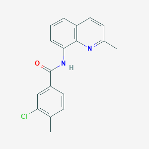 3-chloro-4-methyl-N-(2-methylquinolin-8-yl)benzamide