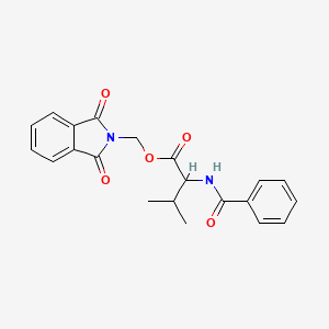 (1,3-dioxo-1,3-dihydro-2H-isoindol-2-yl)methyl N-(phenylcarbonyl)valinate