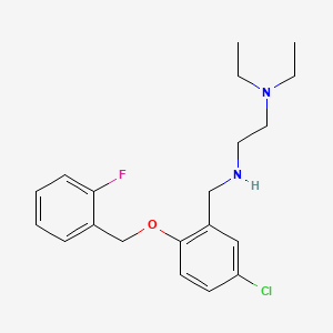 N'-{5-chloro-2-[(2-fluorobenzyl)oxy]benzyl}-N,N-diethylethane-1,2-diamine