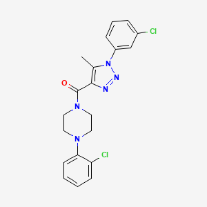 [1-(3-chlorophenyl)-5-methyl-1H-1,2,3-triazol-4-yl][4-(2-chlorophenyl)piperazin-1-yl]methanone