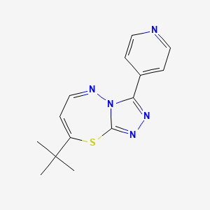 8-Tert-butyl-3-(pyridin-4-yl)[1,2,4]triazolo[3,4-b][1,3,4]thiadiazepine