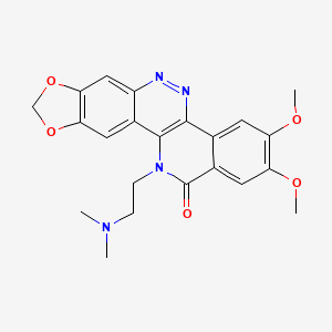 2,3-Dimethoxy-11-[2-(dimethylamino)ethyl]-11,12-dihydro-8,9-(methylenedioxy)-5,6,11-triazachrysene-12-one