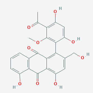 molecular formula C24H18O9 B1248978 Gaboroquinone A 