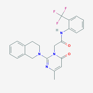 2-[2-(3,4-dihydroisoquinolin-2(1H)-yl)-4-methyl-6-oxopyrimidin-1(6H)-yl]-N-[2-(trifluoromethyl)phenyl]acetamide