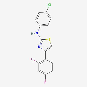 N-(4-chlorophenyl)-4-(2,4-difluorophenyl)-1,3-thiazol-2-amine