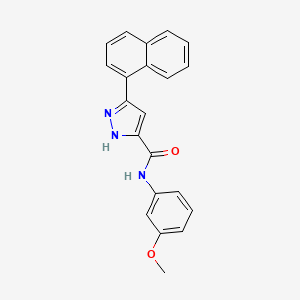 N-(3-methoxyphenyl)-5-(naphthalen-1-yl)-1H-pyrazole-3-carboxamide