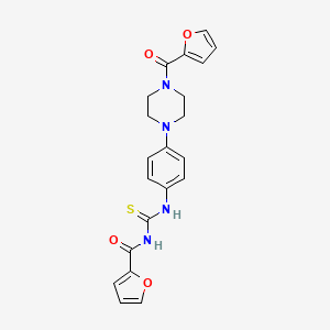 N-({4-[4-(furan-2-ylcarbonyl)piperazin-1-yl]phenyl}carbamothioyl)furan-2-carboxamide