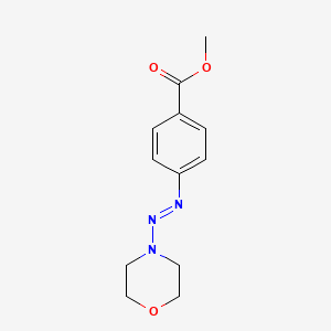 molecular formula C12H15N3O3 B12489906 4-(Morpholin-4-ylazo)-benzoic acid methyl ester 