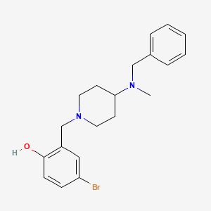 2-({4-[Benzyl(methyl)amino]piperidin-1-yl}methyl)-4-bromophenol