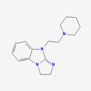 molecular formula C16H22N4 B12489953 9-[2-(piperidin-1-yl)ethyl]-2,9-dihydro-3H-imidazo[1,2-a]benzimidazole 