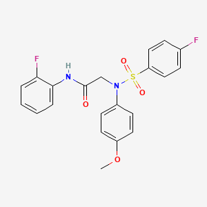 N-(2-fluorophenyl)-N~2~-[(4-fluorophenyl)sulfonyl]-N~2~-(4-methoxyphenyl)glycinamide