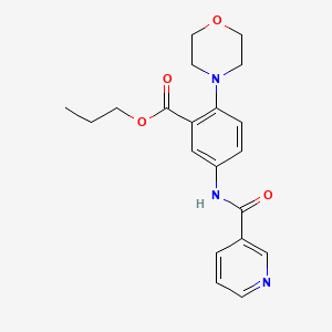 Propyl 2-(morpholin-4-yl)-5-[(pyridin-3-ylcarbonyl)amino]benzoate