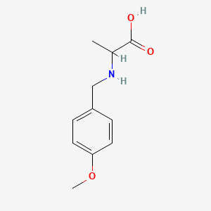 molecular formula C11H15NO3 B12490114 N-(4-methoxybenzyl)alanine 