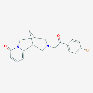 3-[2-(4-bromophenyl)-2-oxoethyl]-1,2,3,4,5,6-hexahydro-8H-1,5-methanopyrido[1,2-a][1,5]diazocin-8-one