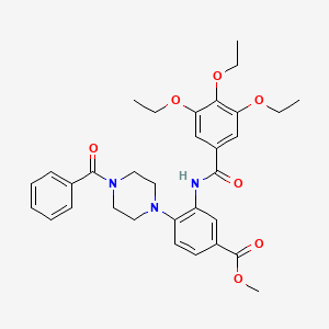 Methyl 4-[4-(phenylcarbonyl)piperazin-1-yl]-3-{[(3,4,5-triethoxyphenyl)carbonyl]amino}benzoate