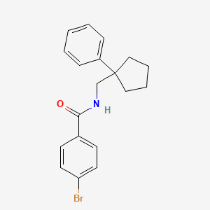 4-bromo-N-[(1-phenylcyclopentyl)methyl]benzamide