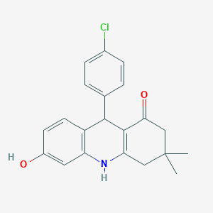 9-(4-chlorophenyl)-6-hydroxy-3,3-dimethyl-3,4,9,10-tetrahydroacridin-1(2H)-one