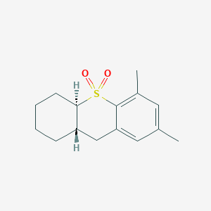 molecular formula C15H20O2S B12490241 (4aR,9aS)-5,7-dimethyl-2,3,4,4a,9,9a-hexahydro-1H-thioxanthene 10,10-dioxide 