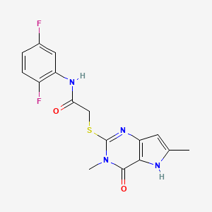 N-(2,5-difluorophenyl)-2-[(3,6-dimethyl-4-oxo-4,5-dihydro-3H-pyrrolo[3,2-d]pyrimidin-2-yl)sulfanyl]acetamide