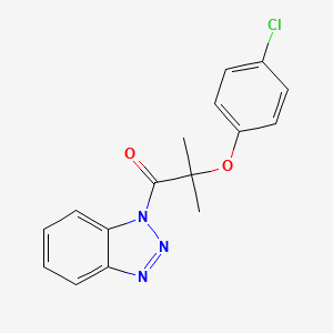 1-(1H-benzotriazol-1-yl)-2-(4-chlorophenoxy)-2-methylpropan-1-one