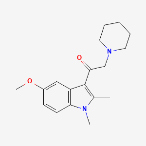 1-(5-Methoxy-1,2-dimethylindol-3-yl)-2-piperidin-1-ylethanone