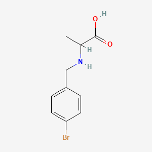 molecular formula C10H12BrNO2 B12490294 N-(4-bromobenzyl)alanine 