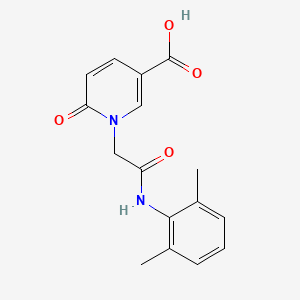 1-{2-[(2,6-Dimethylphenyl)amino]-2-oxoethyl}-6-oxo-1,6-dihydropyridine-3-carboxylic acid