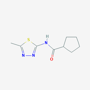 N-(5-methyl-1,3,4-thiadiazol-2-yl)cyclopentanecarboxamide