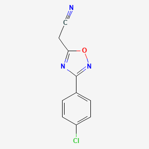 [3-(4-Chlorophenyl)-1,2,4-oxadiazol-5-yl]acetonitrile