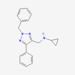 N-[(2-benzyl-5-phenyl-2H-1,2,3-triazol-4-yl)methyl]cyclopropanamine