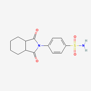 molecular formula C14H16N2O4S B12490363 4-(1,3-dioxooctahydro-2H-isoindol-2-yl)benzenesulfonamide 