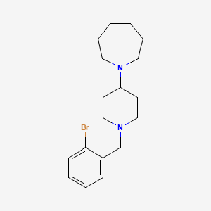 1-[1-(2-Bromobenzyl)piperidin-4-yl]azepane