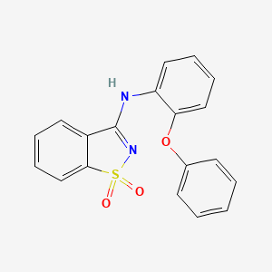 N-(2-phenoxyphenyl)-1,2-benzothiazol-3-amine 1,1-dioxide