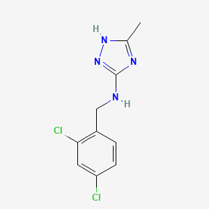 molecular formula C10H10Cl2N4 B12490479 N-(2,4-dichlorobenzyl)-5-methyl-4H-1,2,4-triazol-3-amine 