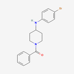 molecular formula C18H19BrN2O B12490482 {4-[(4-Bromophenyl)amino]piperidin-1-yl}(phenyl)methanone 