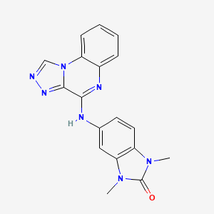 1,3-dimethyl-5-([1,2,4]triazolo[4,3-a]quinoxalin-4-ylamino)-1,3-dihydro-2H-benzimidazol-2-one